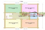 Проект дома из оцилиндрованного бревна «Фаворит» - План 2 этажа