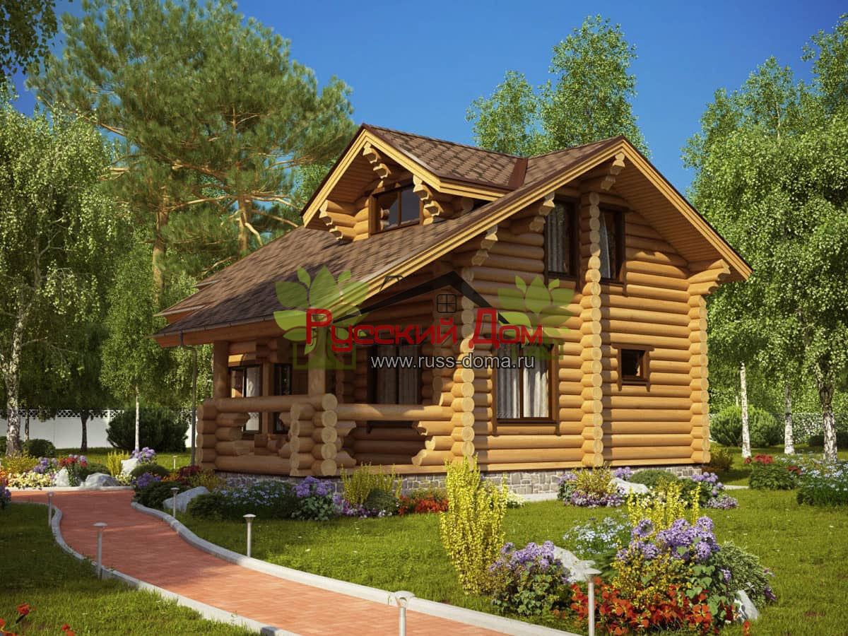 Дом из бревна «Сибирь — 95»