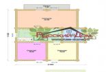 Проект дома из оцилиндрованного бревна «Егерь» - План 2 этажа