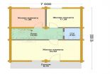 Проект дома из оцилиндрованного бревна «Гиацинт» - План 2 этажа