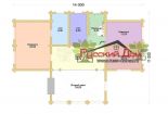 Проект дома из оцилиндрованного бревна «Ладога» - План 2 этажа
