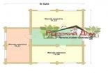 Проект дома из оцилиндрованного бревна «Престиж» - План 2 этажа