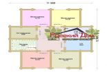 Проект дома из оцилиндрованного бревна «Прованс» - План 2 этажа