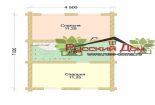 Проект дома из оцилиндрованного бревна «Серенада» - План 2 этажа
