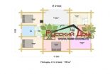 Проект дома из оцилиндрованного бревна «Занкино» - План 2 этажа