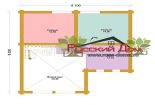 Проект дома из оцилиндрованного бревна «Жуковка» - План 2 этажа
