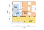 Проект каркасного дома «КД-35» - План 1 этажа