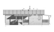Проект каркасного дома «КД-80» - Фасад 1