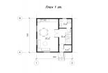 Проект каркасного дома «КД-97» - План 1 этажа