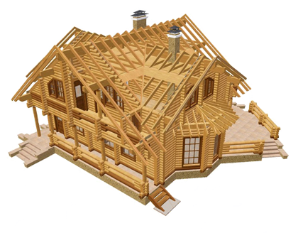Проектирование деревянных домов и бань из оцилиндрованного бревна